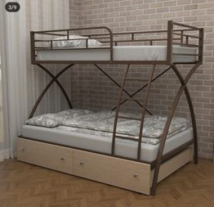 تخت خواب دو طبقه فلزی کد s13